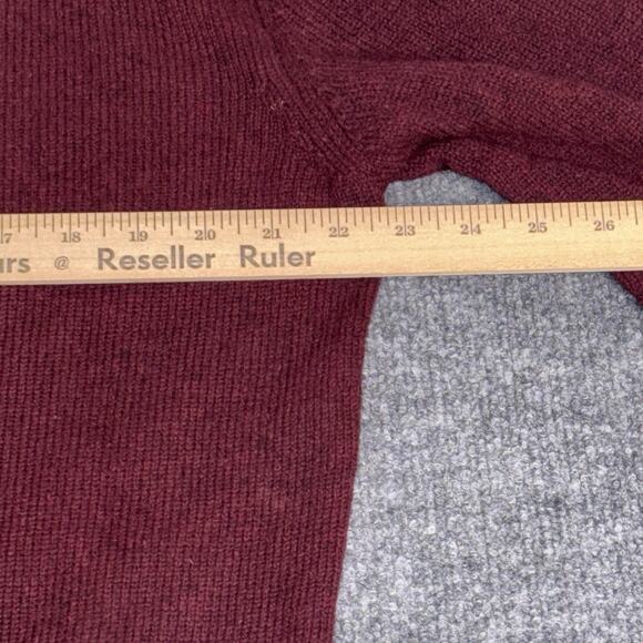 Club Room Sweater Men’s XL Burgundy Red Wool Blend Pullover Classic Warm - Picture 8 of 11